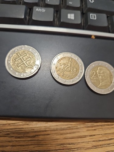 Monete rare euro piu - rare, 2monete