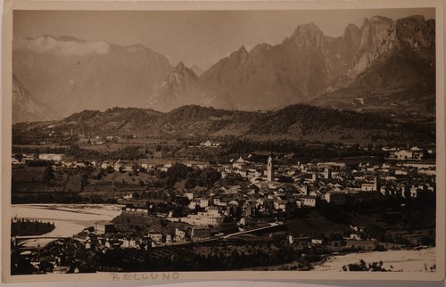 Cartolina belluno fiume piave - fiume,