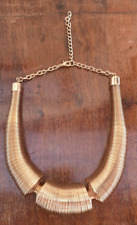 Collana girocollo tubogas colore dorato vintage