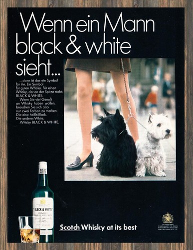 Black white whisky reklame - white,