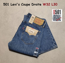 Levi's 501  Jeans Coupe Droite Regular W32 L30  Coton 100 %