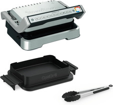 Optigrill 4In1 + Pinza, Barbecue E Forno in Unico Dispositivo, Ideale per Pasto 