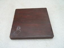 Antico coperchio cassa cronometro marino rovere tinto