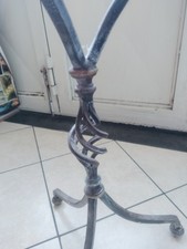 Supporto tavolino in ferro battuto