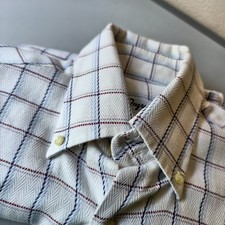 CAMICIA UOMO INGRAM RIGATA BIANCO ROSSO BLU TAGLIA 41 PERFETTA