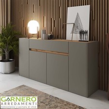 Madia moderna design 170x85cm grafite rovere credenza mobile sala 4 ante  GIB 