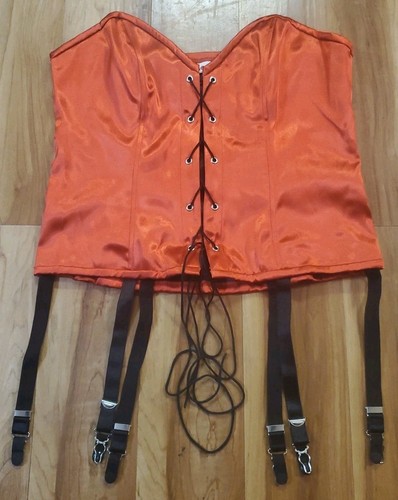 Top corsetto rosso - , raso