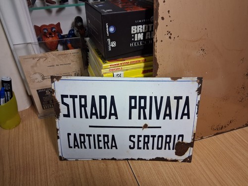 Insegna targa tabella smaltata - insegna,
