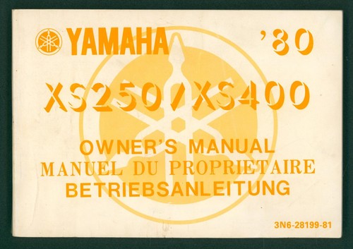 Yamaha xs250 xs400 - xs250, manuale