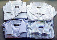Lotto di 4 camicie eleganti uomo Canali 100% cotone Made in Italy tutte tg 42 - 16 1/2