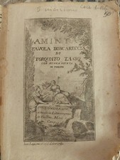 Torquato Tasso,Aminta e Poesie Amorose 1820, con Incisioni