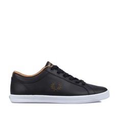 Scarpe da ginnastica uomo Fred Perry Baseline in pelle colore nero