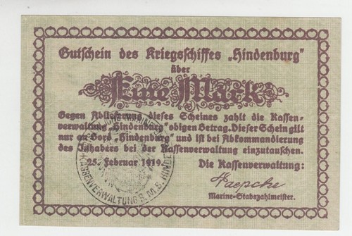 1919 germania 1 mark - 25.02.1919,