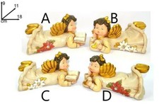 Angelo Sdraiato 18Cm 4 Modelli Angioletto in resina Angeli Angioletti