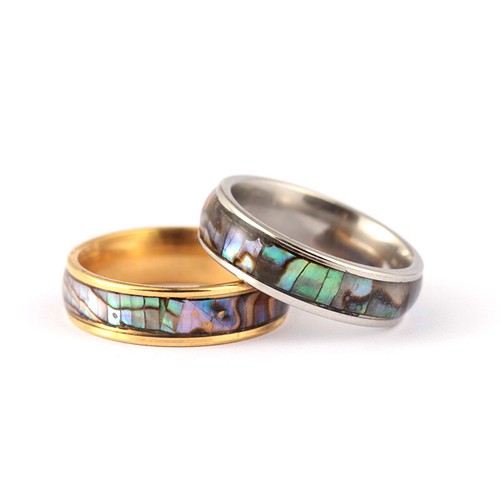 Anello conchiglia multicolore