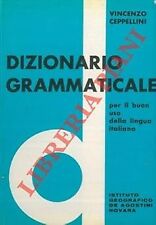 Dizionario grammaticale. [Hardcover] CEPPELLINI Vincenzo -