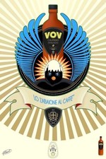 Poster Manifesto Locandina Pubblicitaria Liquore Energetico Vov Stampa 40x60 Cm.