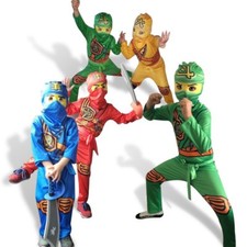 Costume Ninja Ninjago bambini vestito carnevale Superhero Tuta 