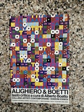 Boetti Alighiero Manifesto / Poster 48 x 32 cm. Ravenna Essegi 1965