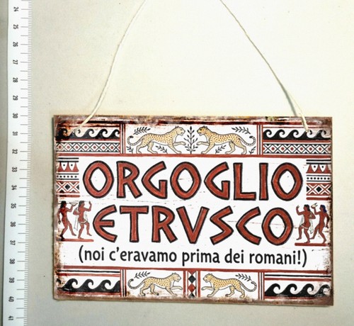 Targa etruschi etrusco etruria