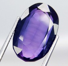 Natural 13.10 Ct Purple Tanzanite oval Cut Loose Gems - VVS Clarity Certified