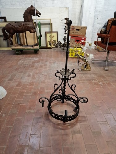 Lampadario ferro battuto 1 - lampadario,