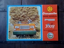 Brochure motoagricola PGS TRANSPORTER SERIE GIUNGLA JOLLY originale Epoca 1979