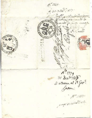 1827 prefilatelica con testo - prefilatelica,
