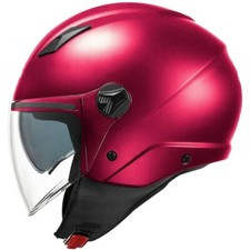 CASCO MOTO JET KAPPA KV57 DOPPIA BORDEAUX ROSSO OPACO TG M - ECE 22.06