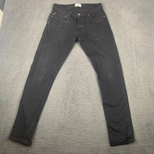 Jeans uomo Livid 31x34 Jone slim nero cimosa denim giapponese elasticizzato sbiadito