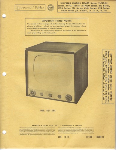 1955 sylvania 21c402 - 1955,