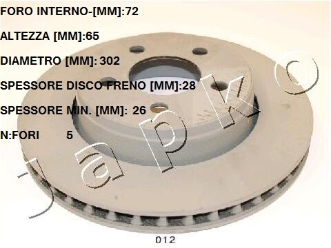 Disco freno ant - freno, jeep