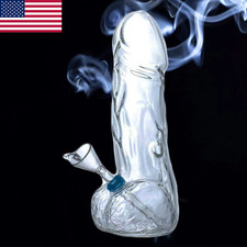 Bong in vetro 8" pene maschile