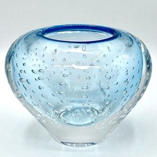 Ciotola in vetro bollato stile