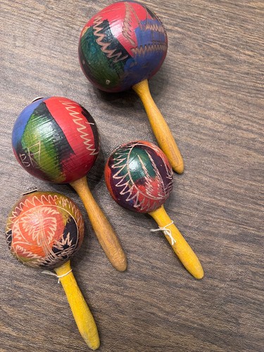 Maracas vintage intagliati - , e