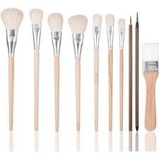 Set di 20 Pennelli per Smalto In Ceramica, Setole Morbide, Pennelli per Cer6745