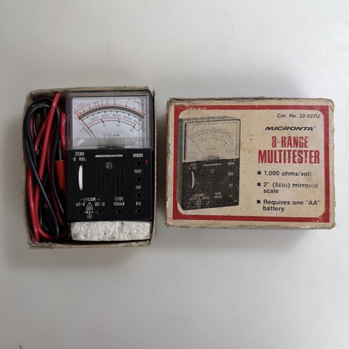 Multitester radio vintage anni