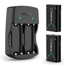 Batteria Ricaricabile 2000mAh (2 pezzi) e Caricabatterie USB per Xbox One
