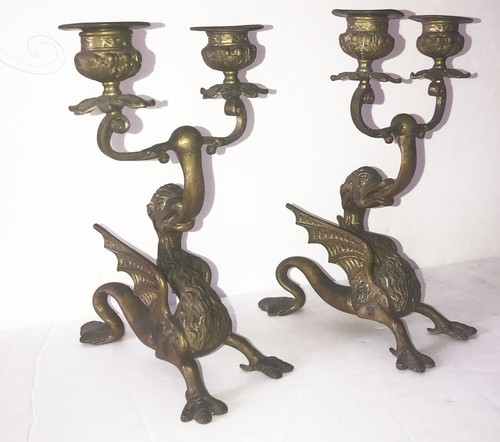 Coppia candelabri in - candelabri,