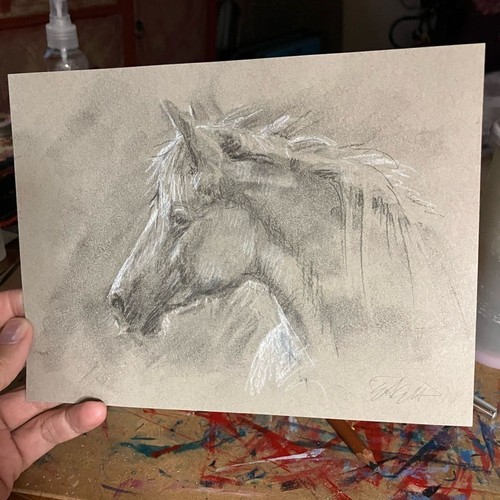 Quadro originale cavallo mulo
