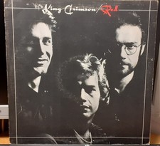 Great British Prog LP by KING CRIMSON Red 1974 Island Pink Rim Original Italian