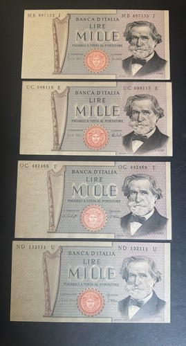 1000 lire verdi tipo - 1000,