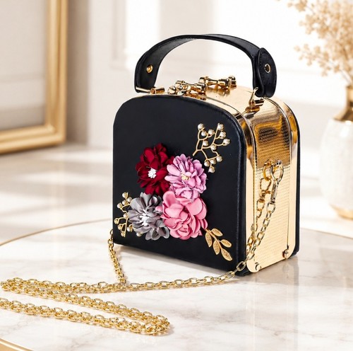 Pochette sera floreale - da,