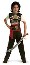 Costume Principe di Persia Dastan Bambino Ragazzo Taglia S 4-6 Nuovo