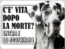 TARGA CARTELLO ATTENTI AL CANE