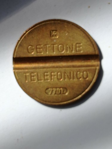 Gettone telefonico con segno - telefonico,