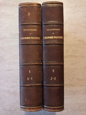 Dictionnaire de l'economie politique appartenuti a Ministro - Bozzalla biellese