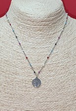 collana acciaio  40 - 44 cm Albero della Vita - Stella - Cuore