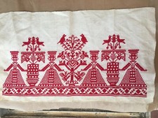 Copri cassapanca sardo ricamato a mano - 1960