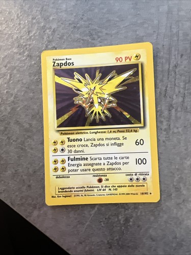 Carta pokemon zapdos 102 - pokemon,